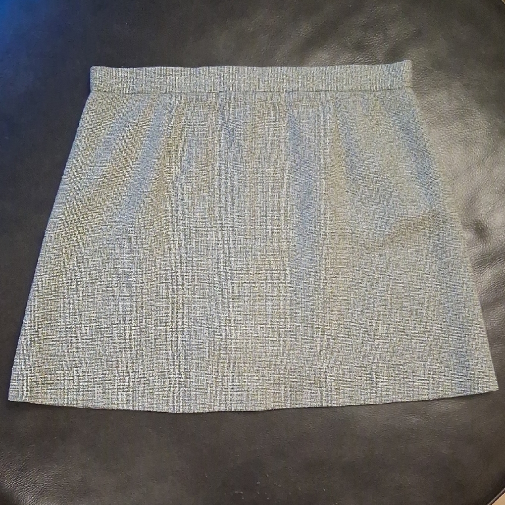 Green White Mini Skirt